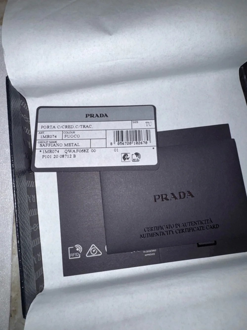 NWT Authentic Prada red coin purse crossbody bag - Picture 5 of 11